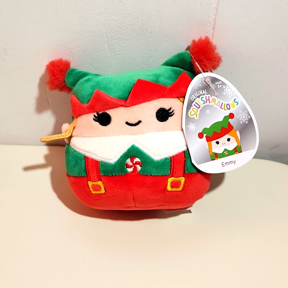 EMMY THE ELF - SQUISHMALLOWS HOLIDAY - 4.5" PLUSHIE - NEW WITH TAG